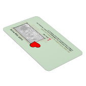 Rotes Herz Liebe Save the Date Foto Magnet (Rechte Seite)