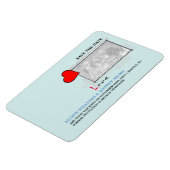 Rotes Herz Liebe Save the Date Foto Magnet (Linke Seite)