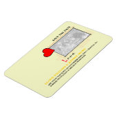 Rotes Herz Liebe Save the Date Foto Magnet (Linke Seite)