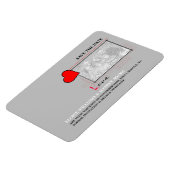 Rotes Herz Liebe Save the Date Foto Magnet (Linke Seite)