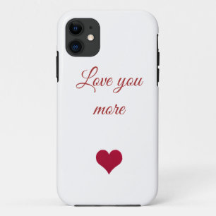 Rotes Herz Liebe Sie mehr iPhone / iPad Gehäuse Case-Mate iPhone Hülle