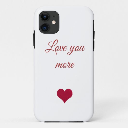 Rotes Herz Liebe Sie mehr iPhone / iPad Gehäuse Case-Mate iPhone Hülle (Rückseite)