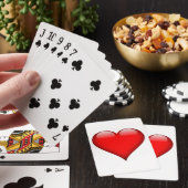 Rotes Herz Liebe Spielkarten (In Situ)