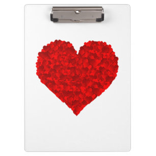 Rotes Herz Liebe Valentinstag für Freundin Frauen  Klemmbrett
