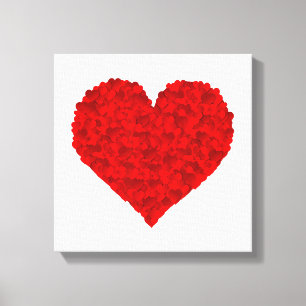 Rotes Herz Liebe Valentinstag für Freundin Frauen Leinwanddruck