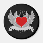 Rotes Herz Magnet (Vorne)