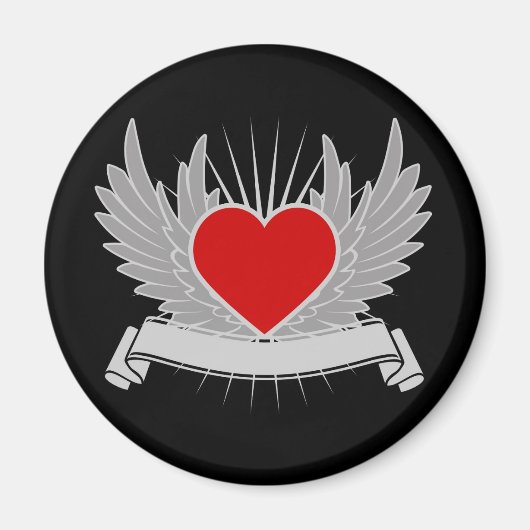 Rotes Herz Magnet (Vorne)