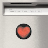 Rotes Herz Magnet (In Situ (Geschirrspüler))