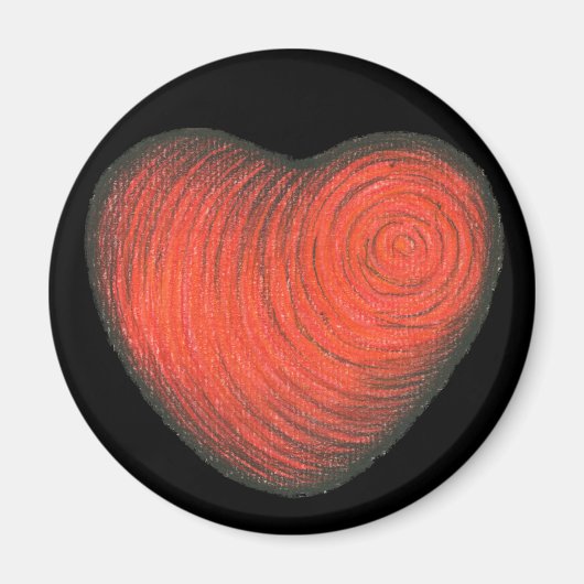 Rotes Herz Magnet (Vorne)