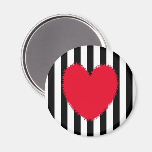 Rotes Herz Magnet (Vorderseite/Rückseite)