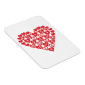 Rotes Herz Magnet (Rechte Seite)