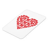 Rotes Herz Magnet (Linke Seite)