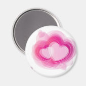 rotes Herz Magnet (Vorderseite/Rückseite)