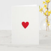 Rotes Herz Matte Love Karte (Gelbe Blume)