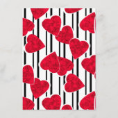 Rotes Herz Menükarte (Rückseite)