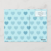 Rotes Herz mit Ballons, Postkarte (Rückseite)