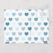 Rotes Herz mit Ballons, Postkarte (Rückseite)