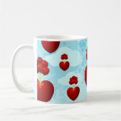 Rotes Herz mit Ballons, Tasse (Links)