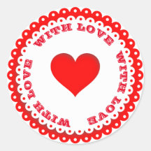 Rotes Herz mit benutzerdefinierter Liebe