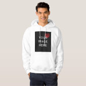 Rotes Herz mit personalisiertem Bild Hoodie (Vorne ganz)