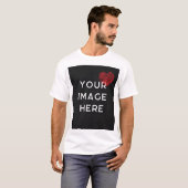 Rotes Herz mit personalisiertem Bild T-Shirt (Vorne ganz)