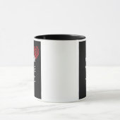 Rotes Herz mit personalisiertem Bild Tasse (Zentrum)