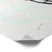 Rotes Herz mit Strichmännchen, Leben auf Alles, wa Poster (Ecke)