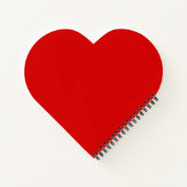 Rotes Herz mit Text-Liebe Notizblock (Rückseite)
