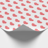 Rotes Herz mit wenig Herz Geschenkpapier (Ecke)