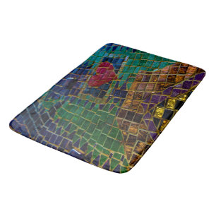 Rotes Herz Mosaik Badematte