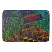 Rotes Herz Mosaik Badematte (Vorderseite)
