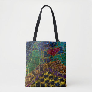 Rotes Herz Mosaik Tasche