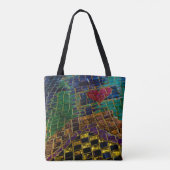 Rotes Herz Mosaik Tasche (Rückseite)