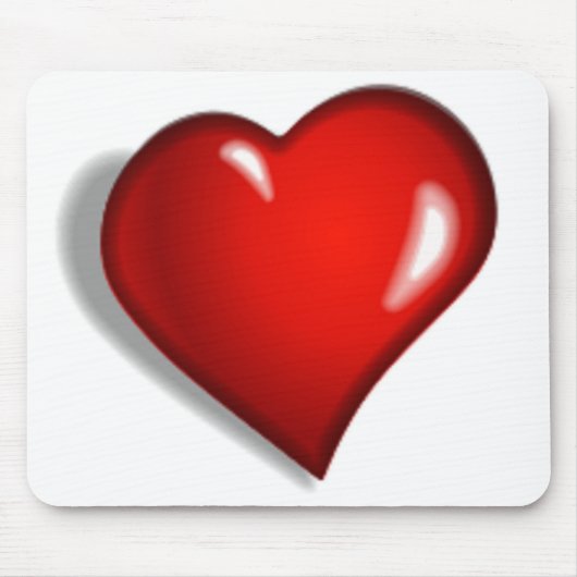 ROTES HERZ MOUSEPAD (Vorne)