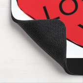 rotes Herz Mousepad (Ecke)