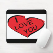 rotes Herz Mousepad (Mit Mouse)