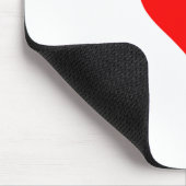 Rotes Herz Mousepad (Ecke)