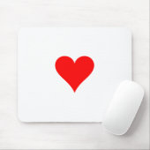 Rotes Herz Mousepad (Mit Mouse)
