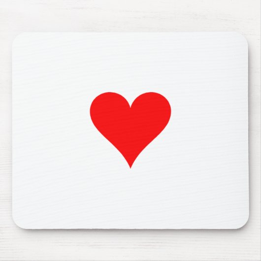 Rotes Herz Mousepad (Vorne)