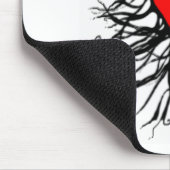 Rotes Herz Mousepad (Ecke)