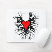 Rotes Herz Mousepad (Mit Mouse)