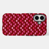 Rotes Herz nahtlos Case-Mate iPhone Hülle (Rückseite (Horizontal))