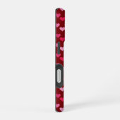 Rotes Herz nahtlos iPhone 16 Hülle (Rechte Seite)
