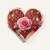 Rotes Herz Notizblock (Vorderseite)