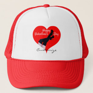 Rotes Herz Oberschenkelstiefel Valentine Thunder_C Truckerkappe