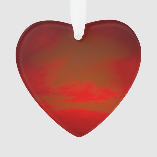 Rotes Herz Ornament (Vorderseite)