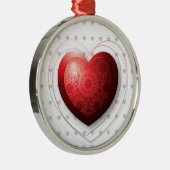 Rotes Herz, Ornament Aus Metall (Rechts)