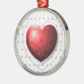 Rotes Herz, Ornament Aus Metall (Links)