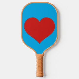 Rotes Herz Pickleball Schläger