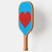 Rotes Herz Pickleball Schläger (Links)